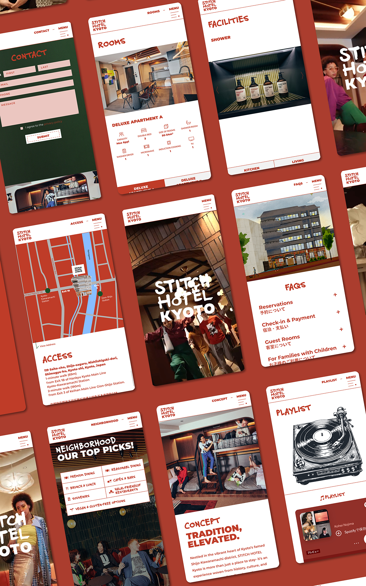 STITCH HOTEL Kyoto Visual Branding