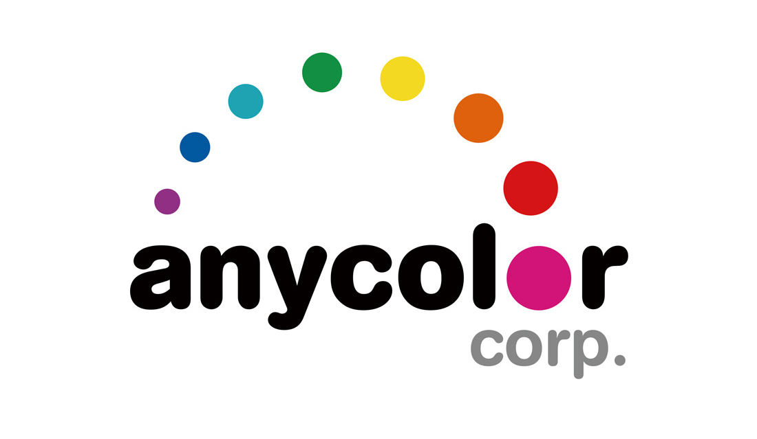 anycolor logo, business card, web design