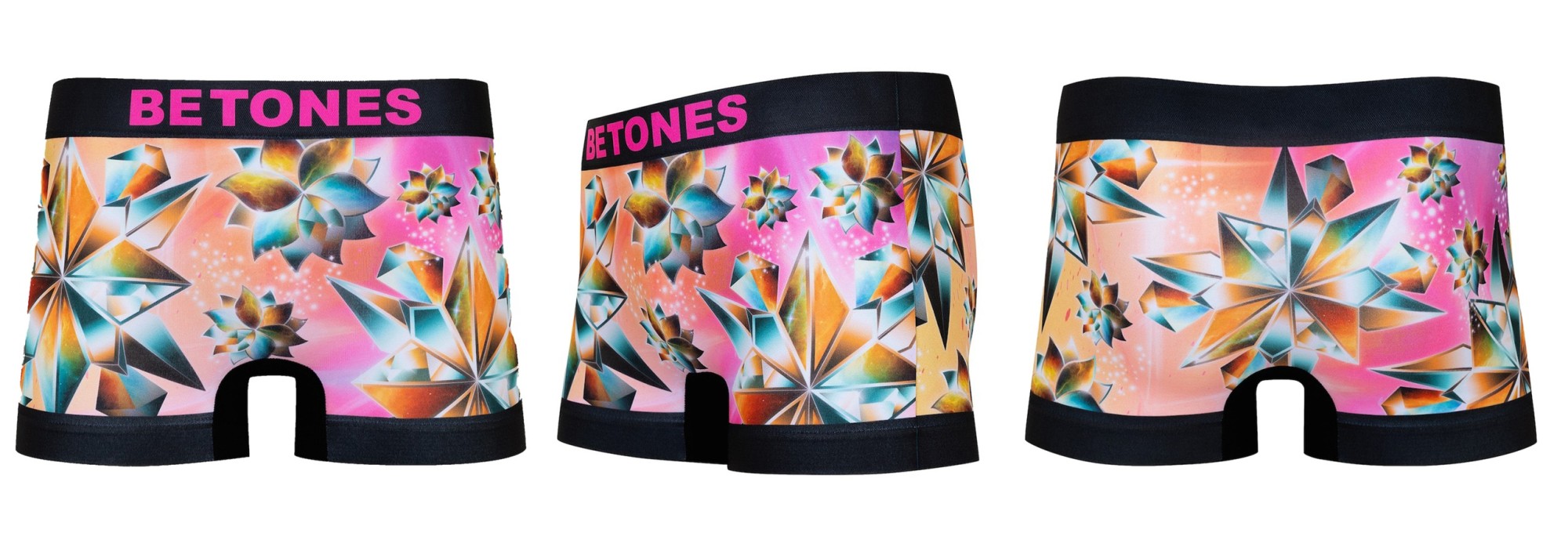 BETONES Boxer Pants Illustration “GALAXY FLOWER2”