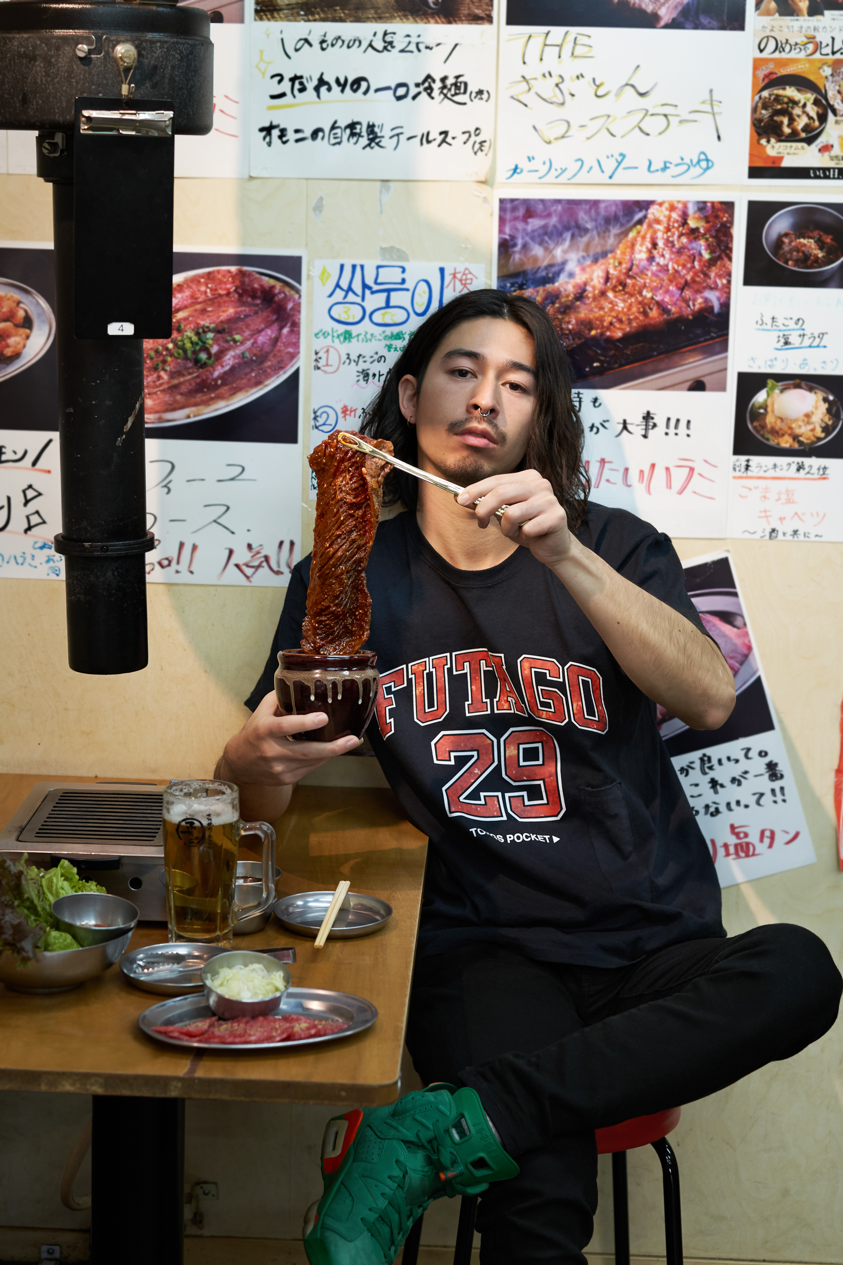 「FREAK‘S STORE」collaboration Yakiniku Futago fashion shooting