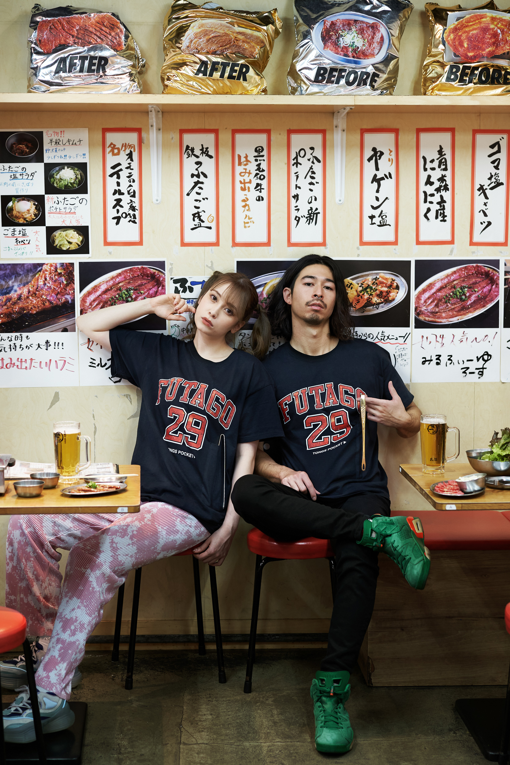 「FREAK‘S STORE」collaboration Yakiniku Futago fashion shooting