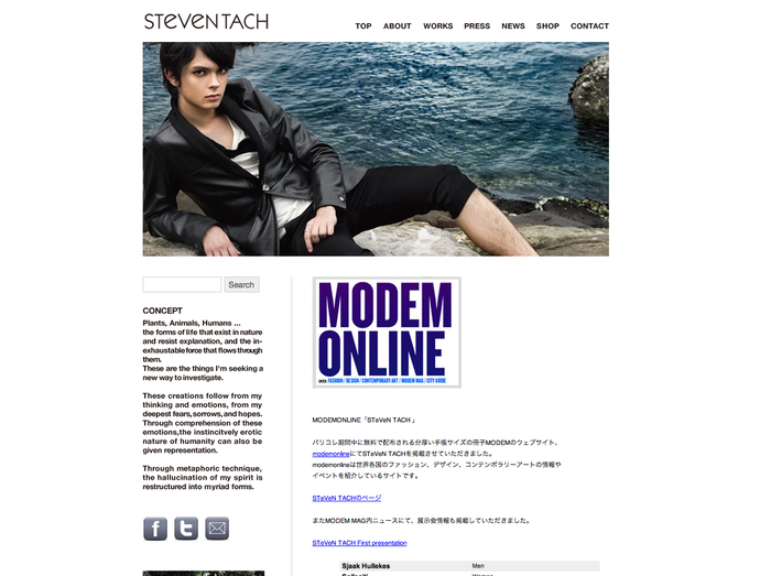 STeVeN TACH S/S collection look book・web