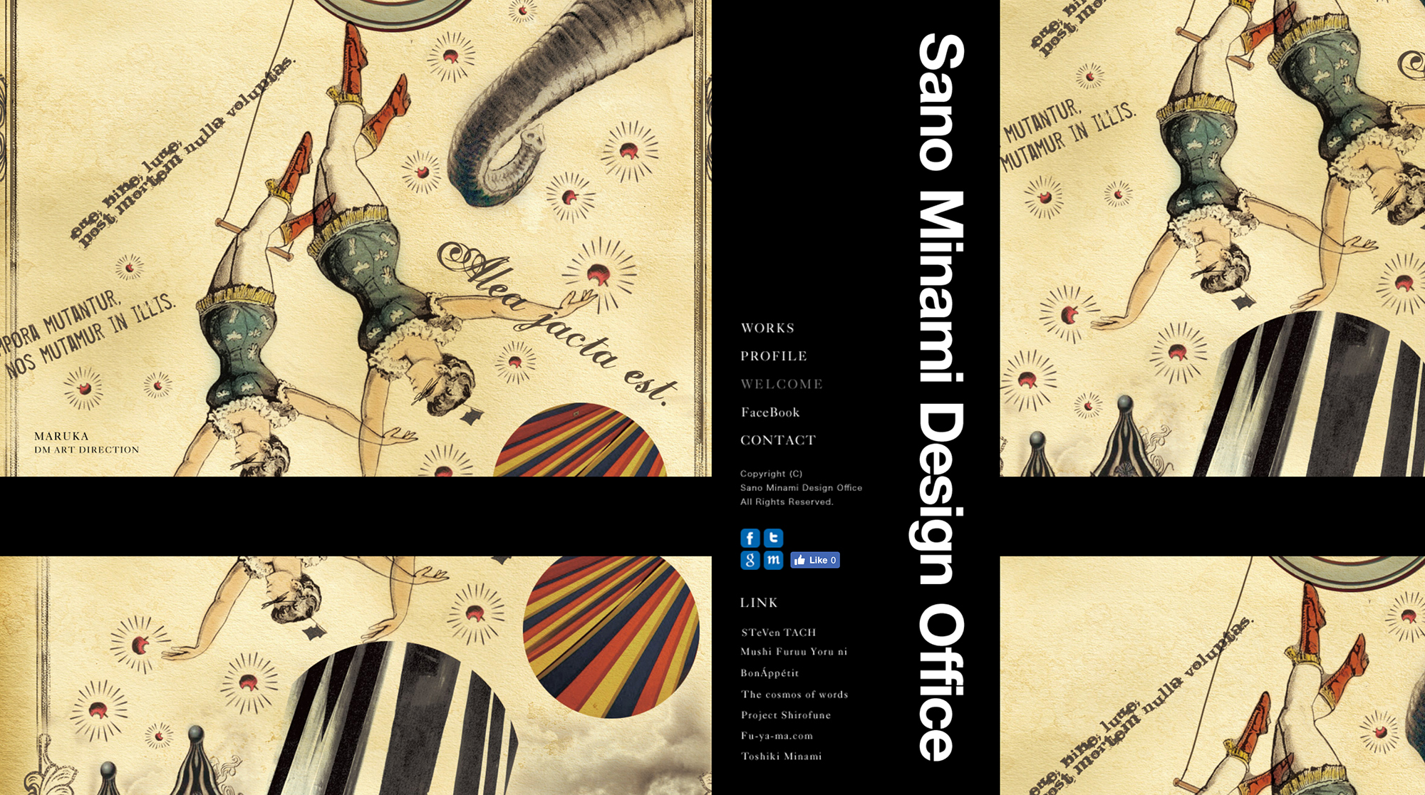 Sano Minami Design Office website & business card design