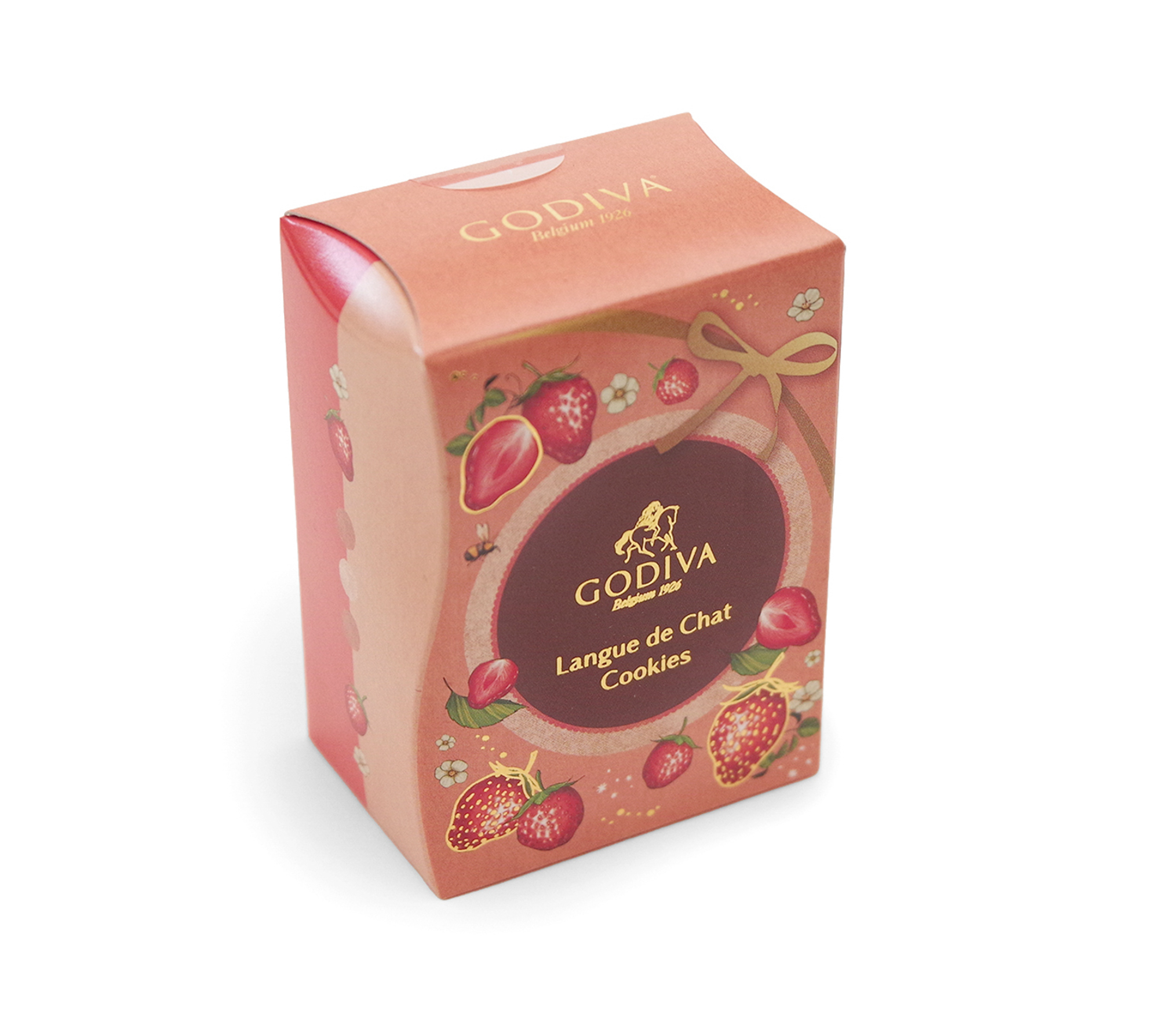 GODIVA FY25 VD Amao Strawberry Langue de Chat Cookies Assortment