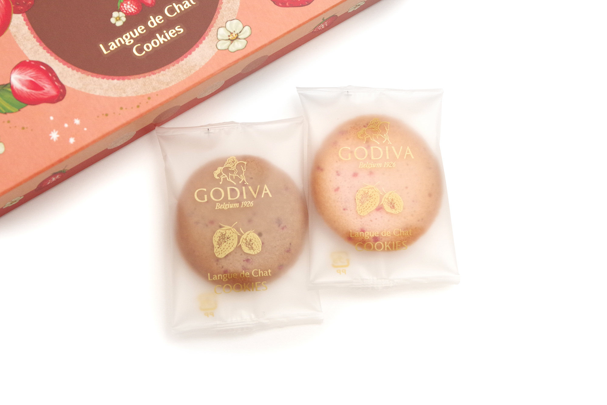 GODIVA FY25 VD Amao Strawberry Langue de Chat Cookies Assortment