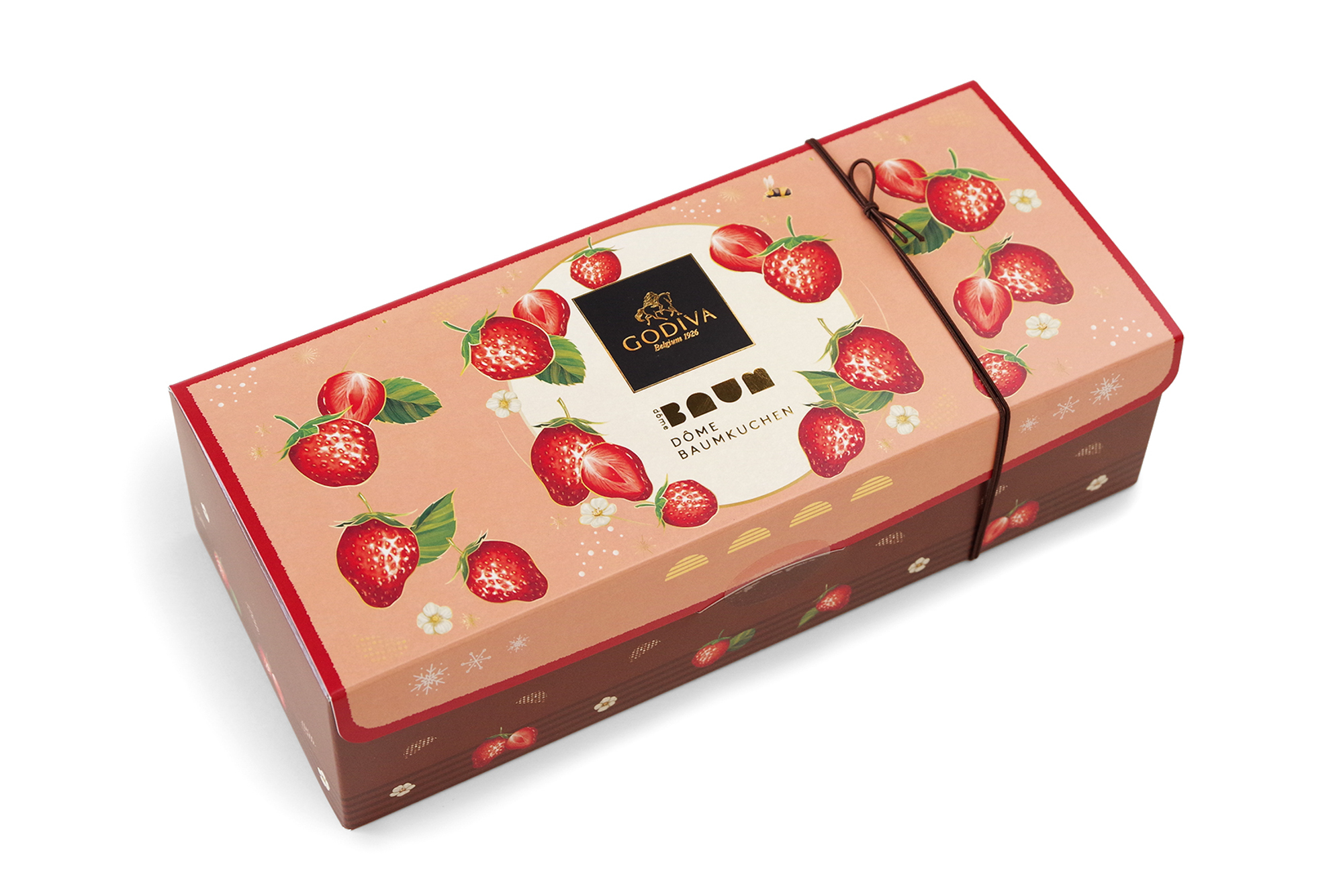 GODIVA Dôme Baumkuchen Chocolat & Chocolat Fraise