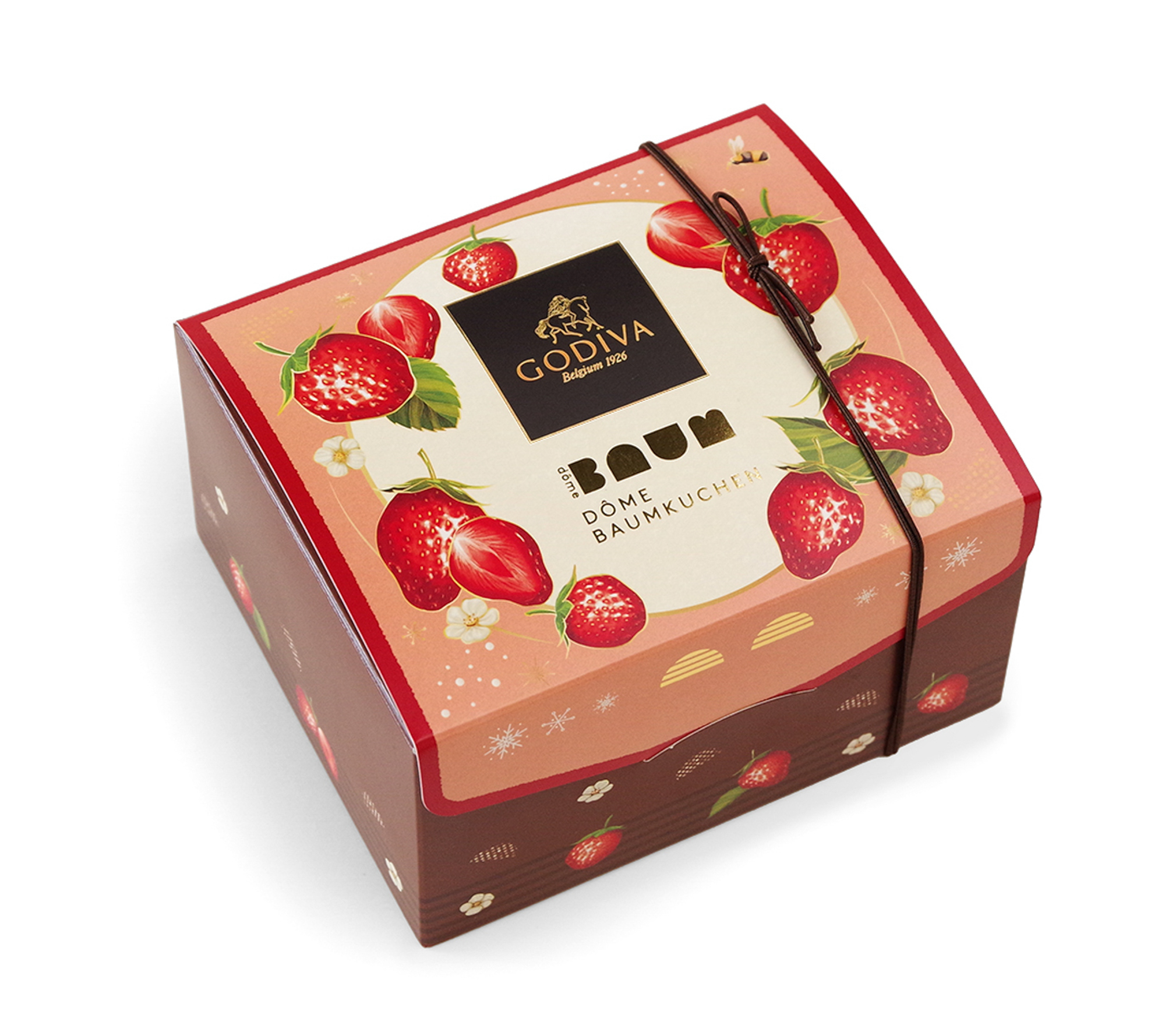 GODIVA Dôme Baumkuchen Chocolat & Chocolat Fraise