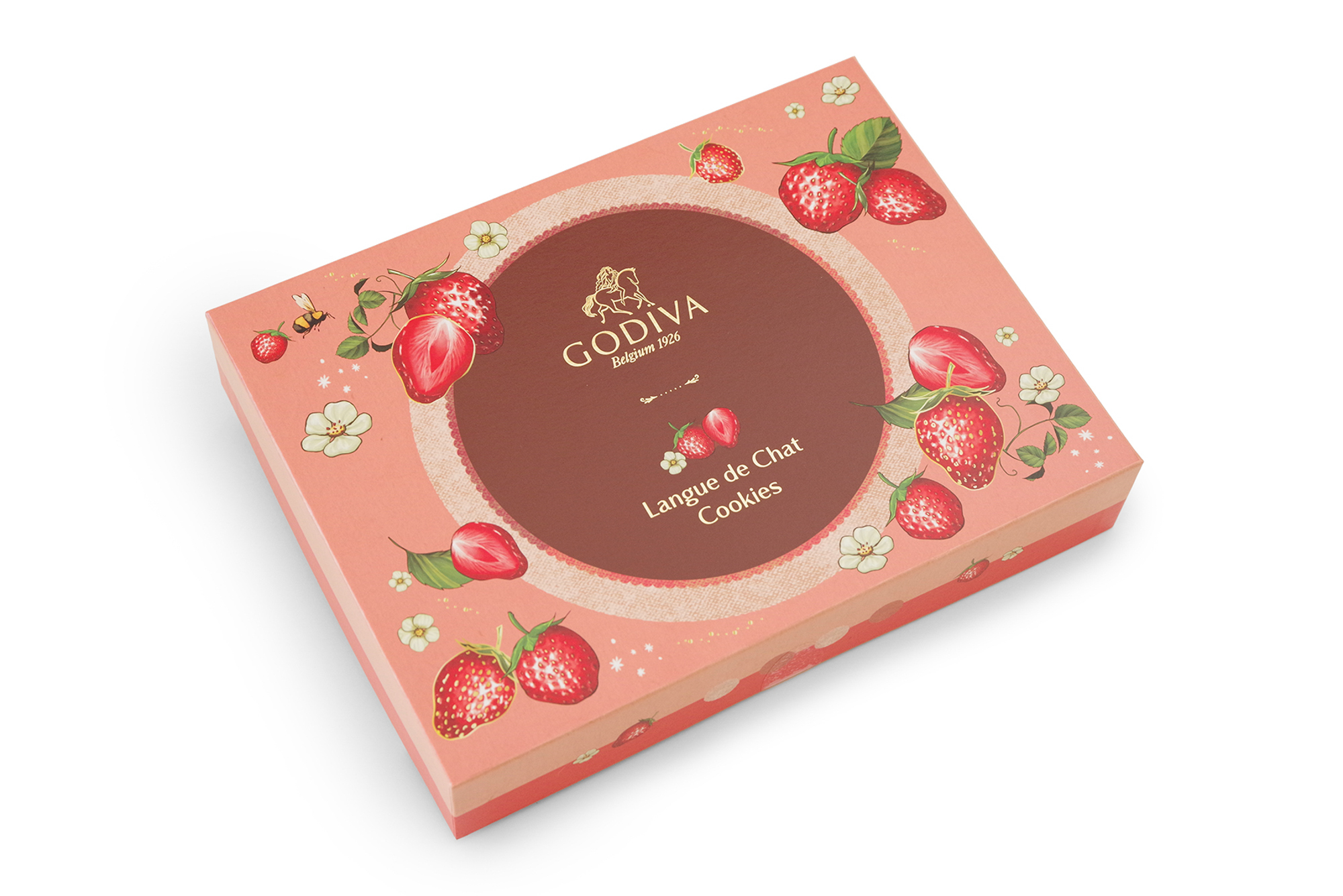 GODIVA FY25 VD Amao Strawberry Langue de Chat Cookies Assortment