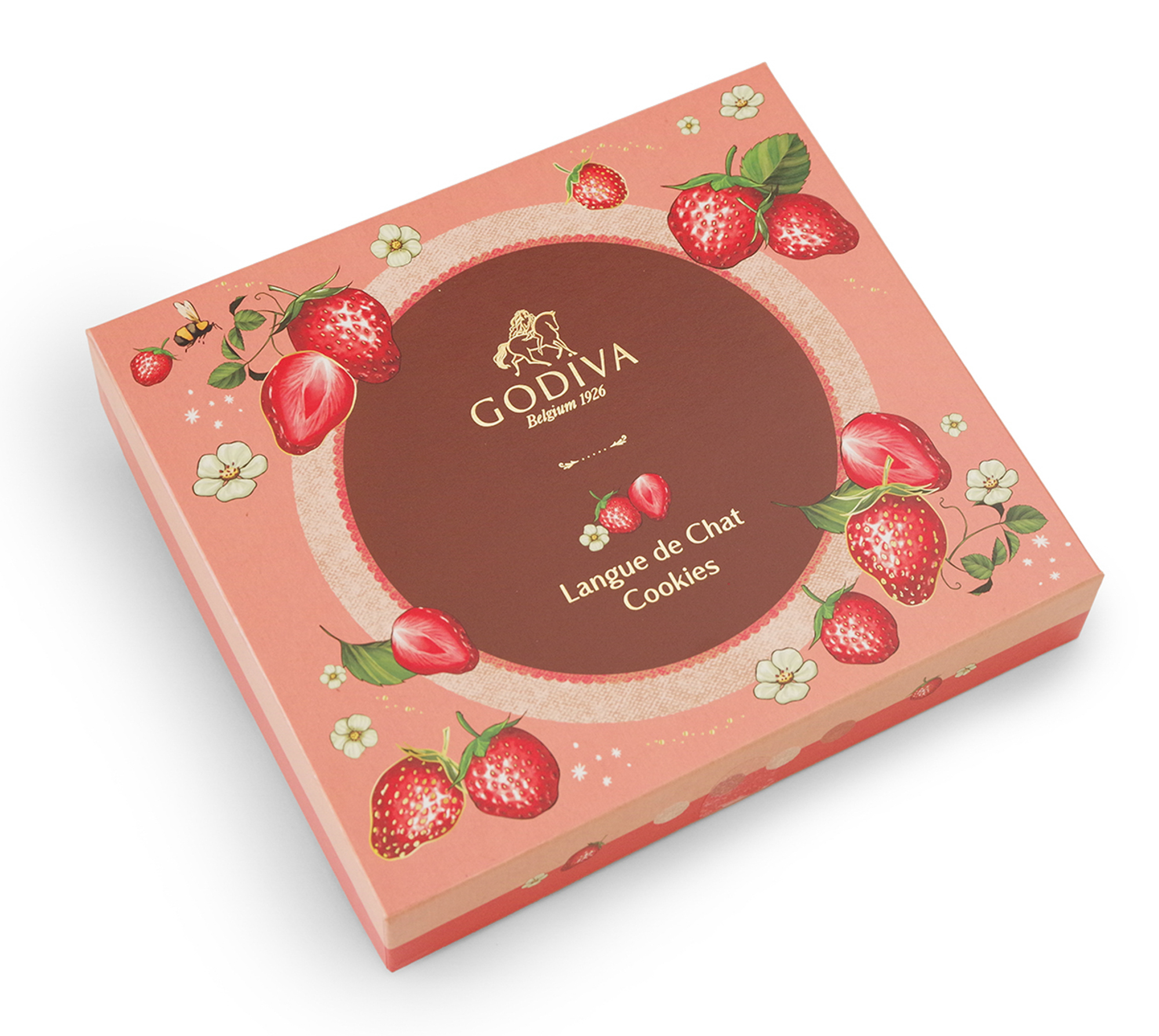 GODIVA FY25 VD Amao Strawberry Langue de Chat Cookies Assortment