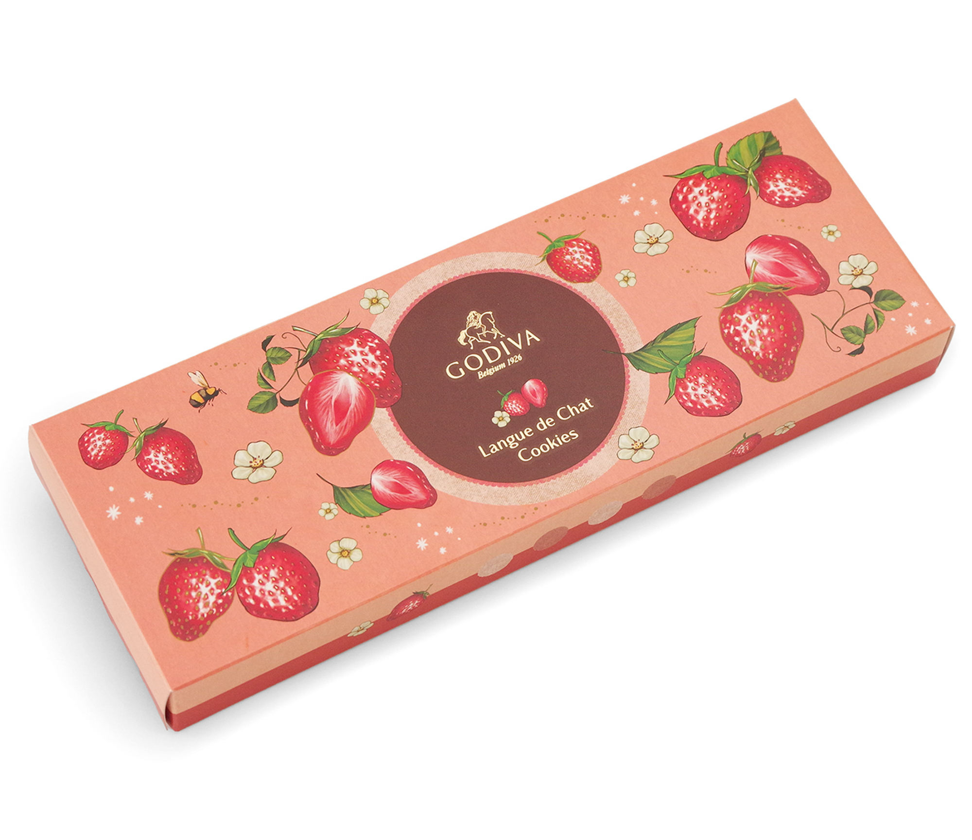 GODIVA FY25 VD Amao Strawberry Langue de Chat Cookies Assortment