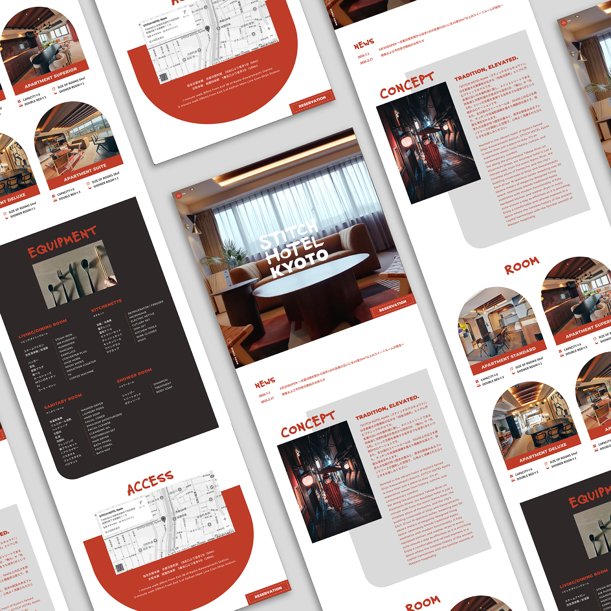 STITCH HOTEL Kyoto Visual Branding