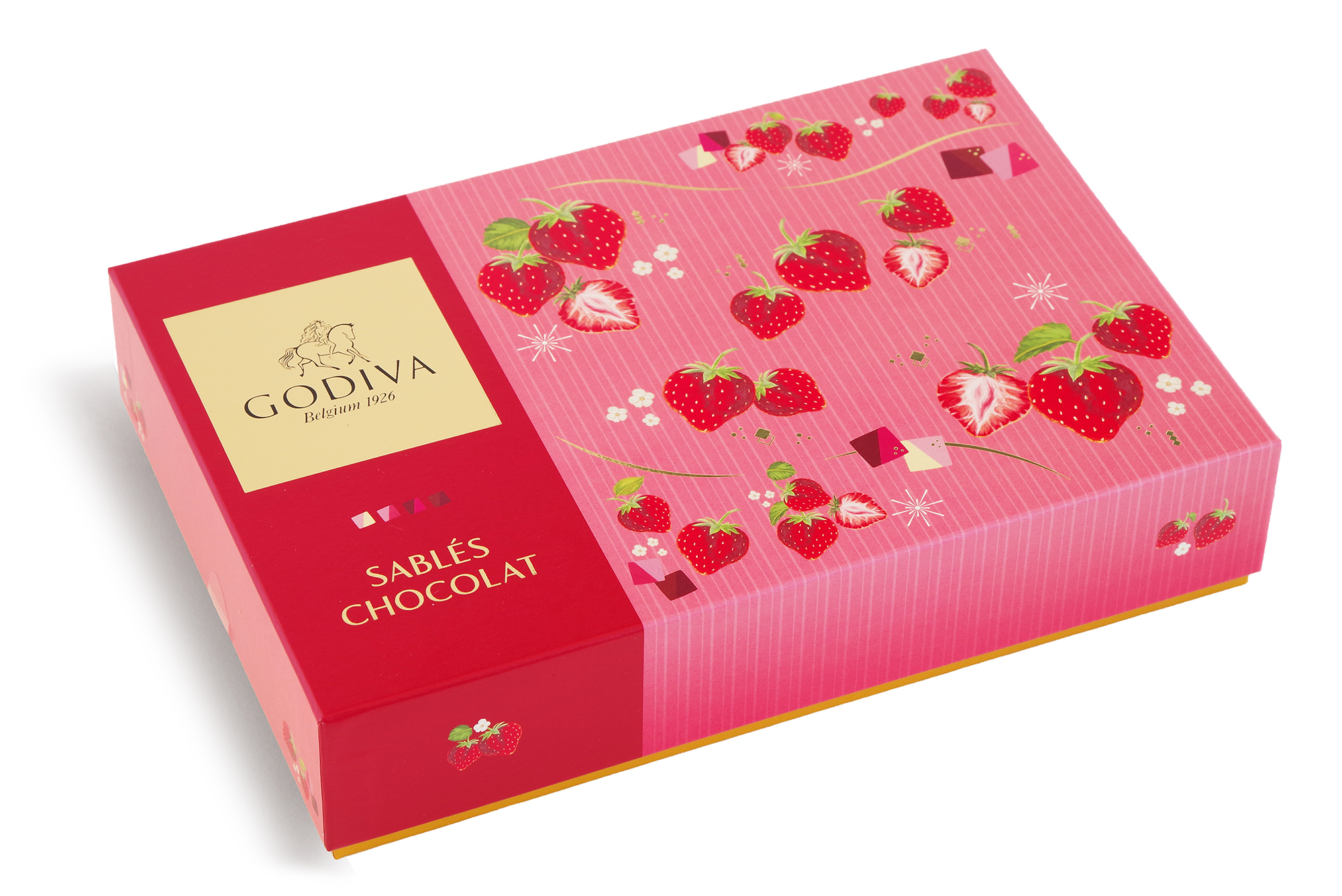GODIVA FY26 VD Sablés Chocolat Strawberry Assortment