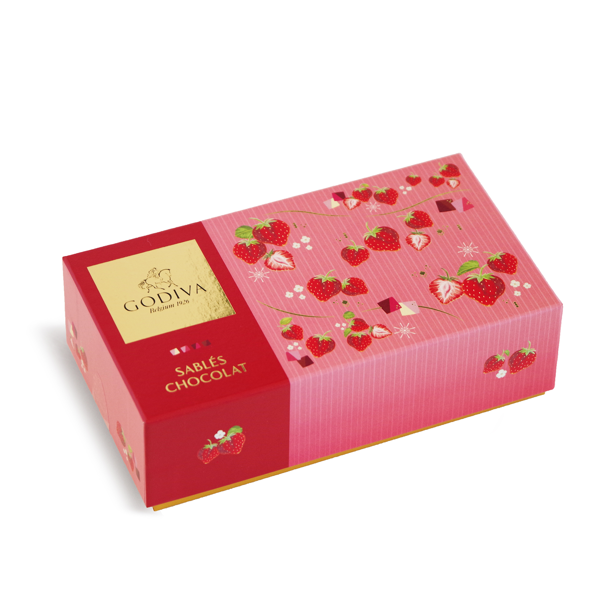 GODIVA FY26 VD Sablés Chocolat Strawberry Assortment