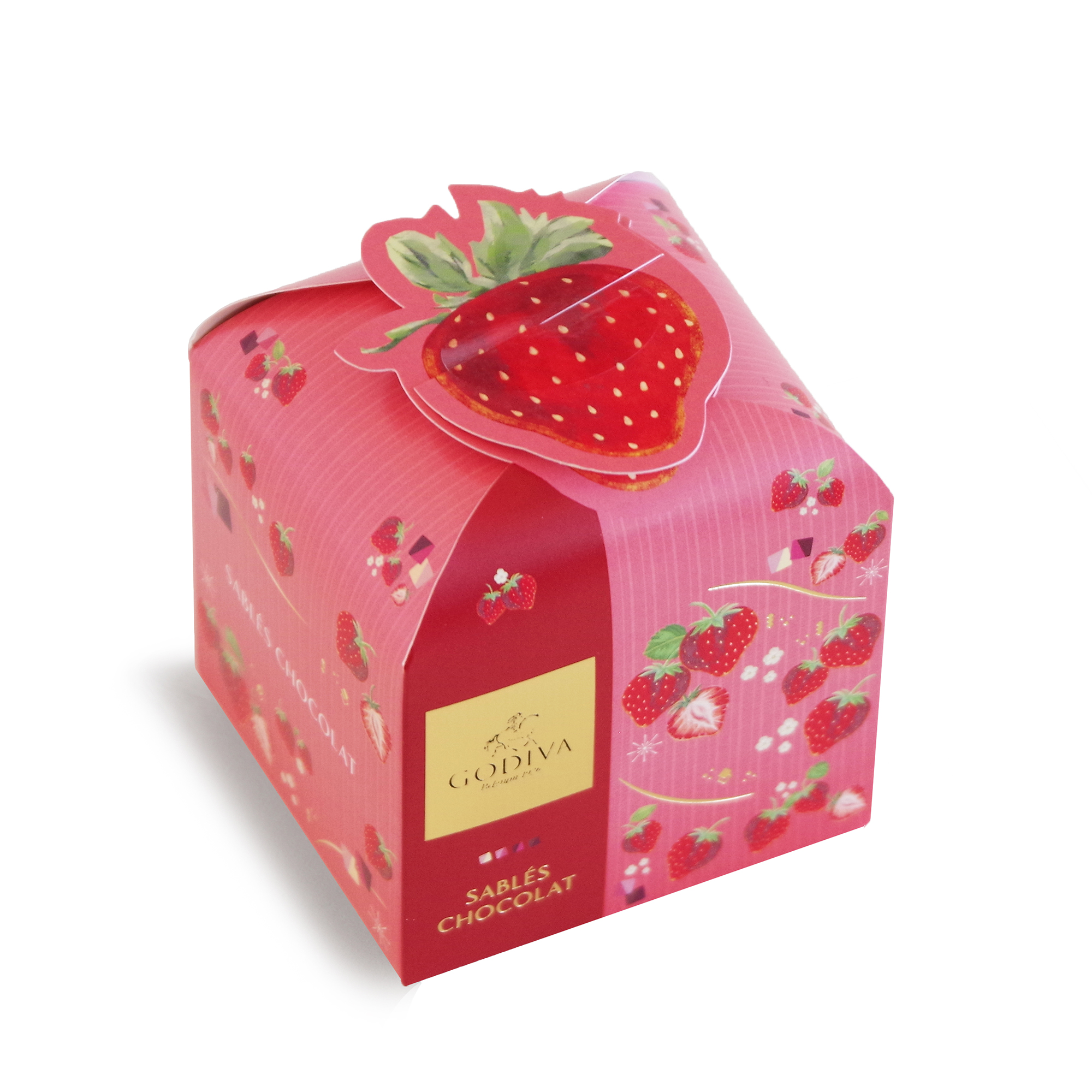 GODIVA FY26 VD Sablés Chocolat Strawberry Assortment