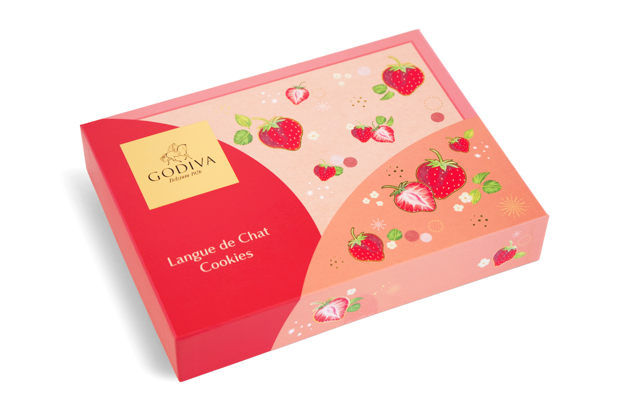 GODIVA FY26 VD Amao Strawberry Langue de Chat Cookies Assortment