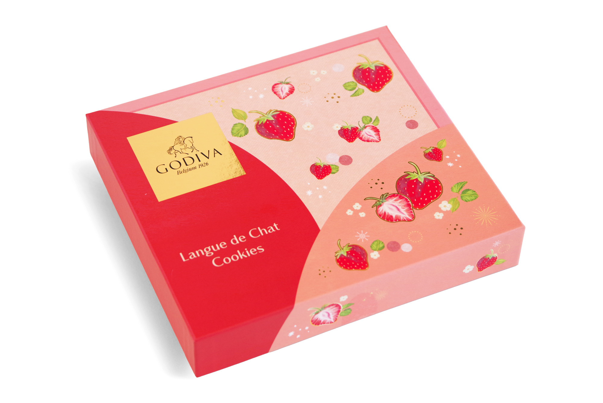 GODIVA FY26 VD Amao Strawberry Langue de Chat Cookies Assortment